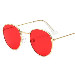 Women's Round 'Sally Night' Metal Sunglasses