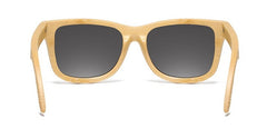 Men's Classy Oval 'Holly Blizzard' Wooden Sunglasses