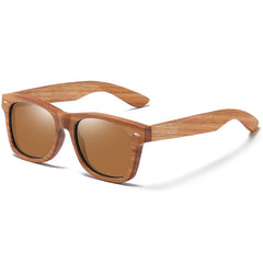 Men's Polarized Oval 'Roadster Men' Wooden Bamboo Sunglasses