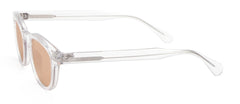 Men's Round Transparent 'The Wide' Plastic Sunglasses