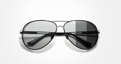 Men's Steampunk Pilot 'Gucci Roll' Metal Sunglasses