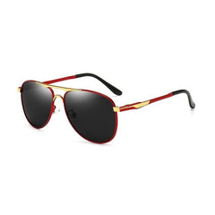 Men's Polarized Pilot 'Madison Met' Metal Sunglasses