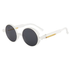 Men's Classic Round 'Chilli Ice' Plastic Sunglasses