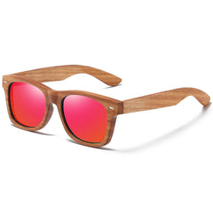 Men's Polarized Oval 'Roadster Men' Wooden Bamboo Sunglasses