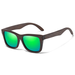 Men's Polarized Square 'Sunstastic' Bamboo Sunglasses