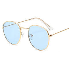 Women's Round 'Sally Night' Metal Sunglasses