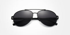 Men's Pilot Polarized 'Boss Jet' Metal Sunglasses