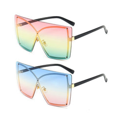 Women's Polarized Rimless 'Stingray Women's' Plastic Sunglasses