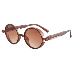 Men's Classic Round 'Chilli Ice' Plastic Sunglasses