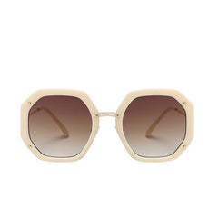 Women's Oversized Square 'Patty Betina' Metal Sunglasses