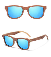 Men's Polarized Wayfarer 'Bold Soul' Wooden Sunglasses