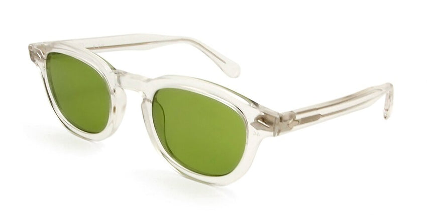 Men's Round Transparent 'The Wide' Plastic Sunglasses