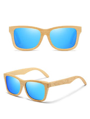 Men's Classy Oval 'Holly Blizzard' Wooden Sunglasses