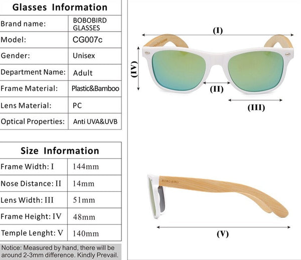 Women's Rectangle  Boracay Summer' Wooden Sunglasses