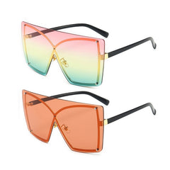 Women's Polarized Rimless 'Stingray Women's' Plastic Sunglasses