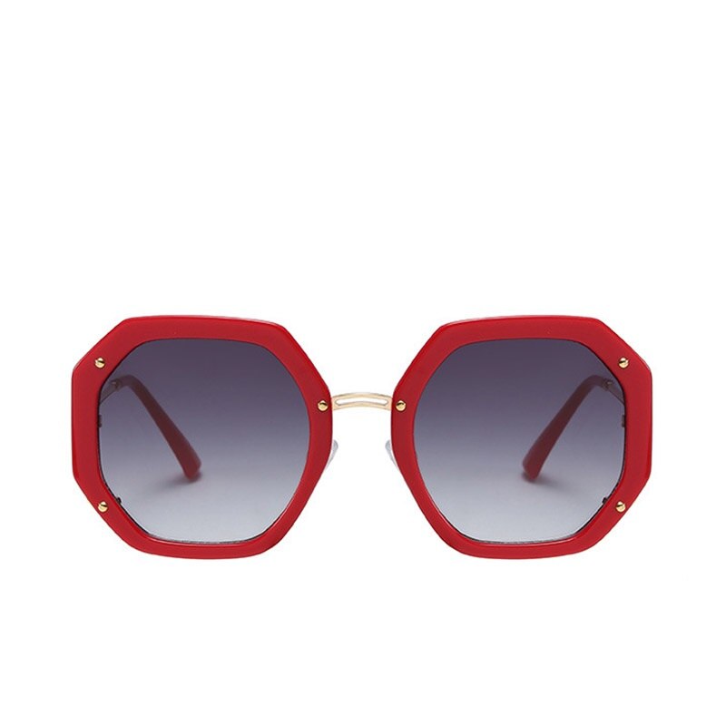 Women's Oversized Square 'Patty Betina' Metal Sunglasses