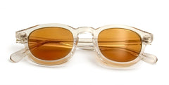 Men's Round Transparent 'The Wide' Plastic Sunglasses