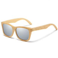 Men's Classy Oval 'Holly Blizzard' Wooden Sunglasses