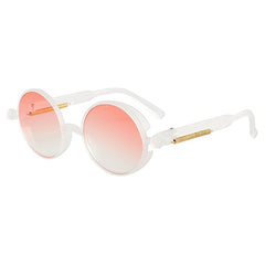 Men's Classic Round 'Chilli Ice' Plastic Sunglasses