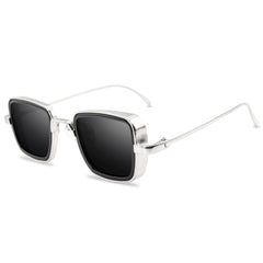 Men's Vintage Square 'Classic Blit' Metal Sunglasses