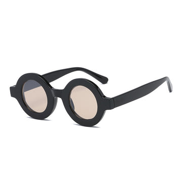 Women's Retro Small Round 'Marigold'  Plastic Sunglasses