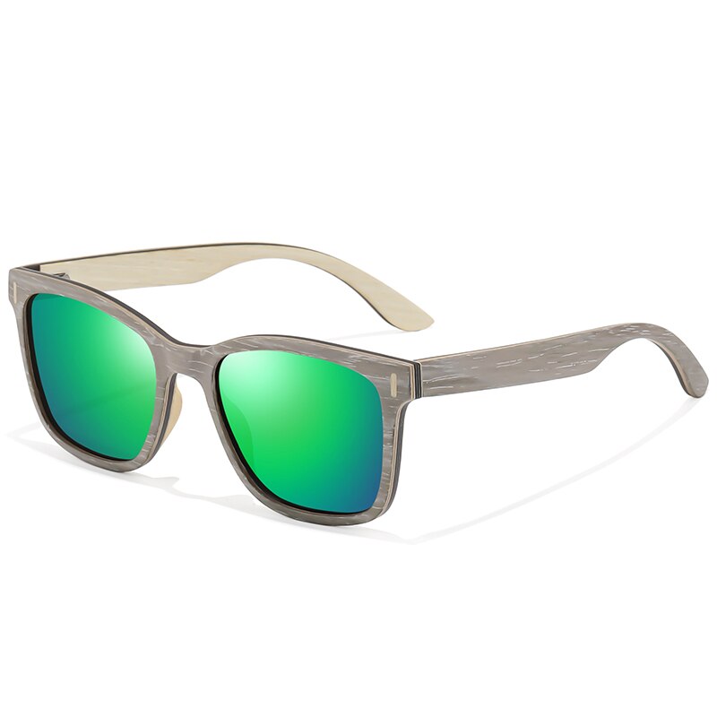 Women's Polarized Oval 'Beat The Summer' Wooden Sunglasses