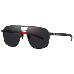 Men's Stainless Steel Aviator 'Cobra' Polarized Sunglasses