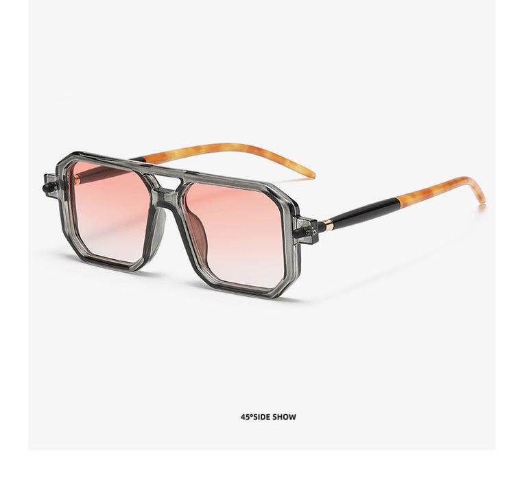 Men's Vintage Square 'Ambush Gear' Plastic Sunglasses