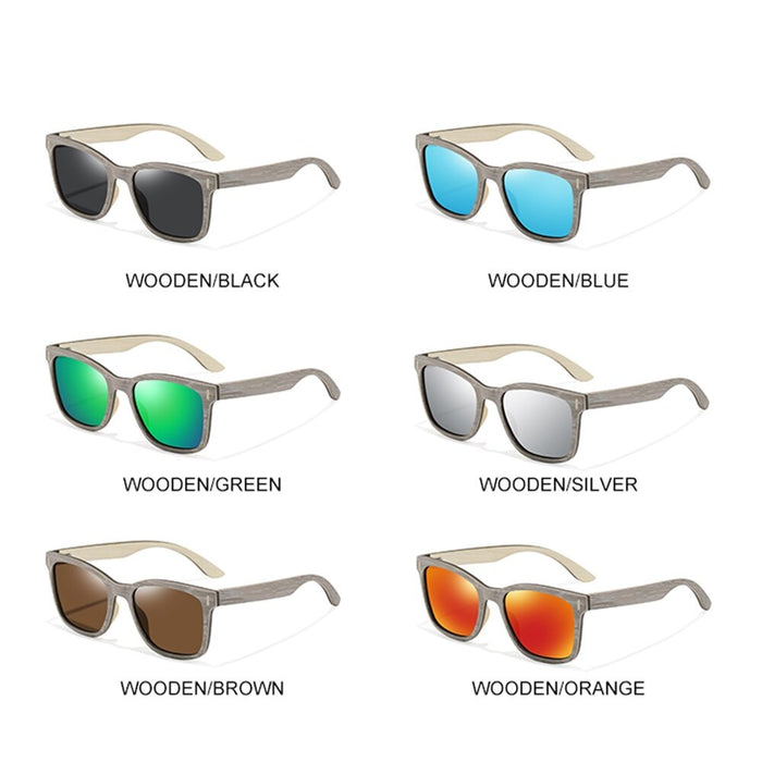 Women's Oval 'Kauri Pine' Wooden Sunglasses