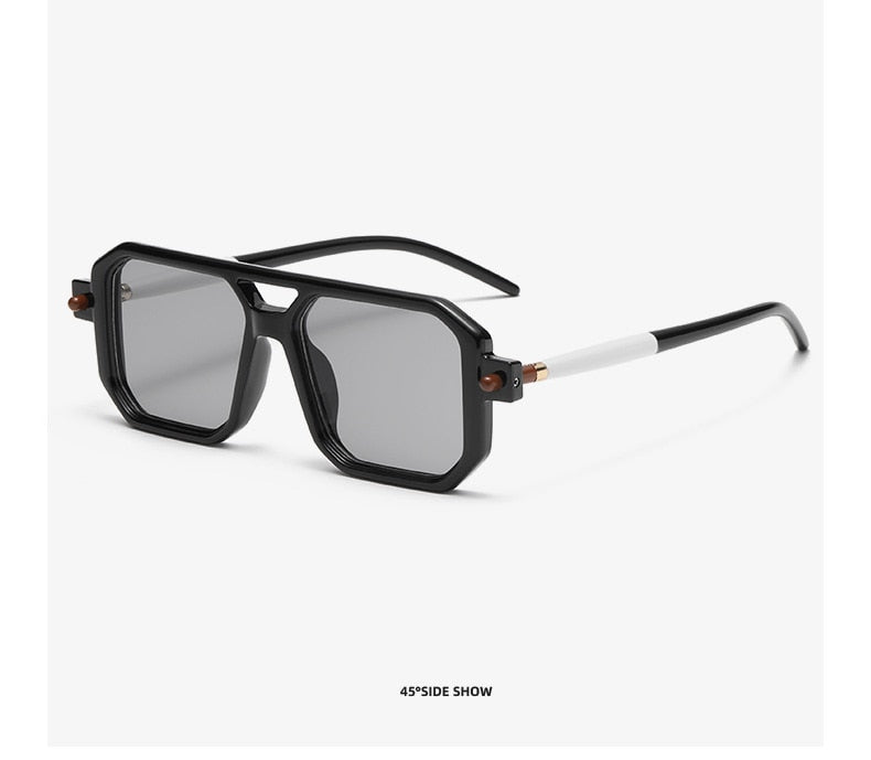 Men's Vintage Square 'Ambush Gear' Plastic Sunglasses