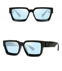 Women's Retro Rectangle ' Small Bullet' Plastic Sunglasses