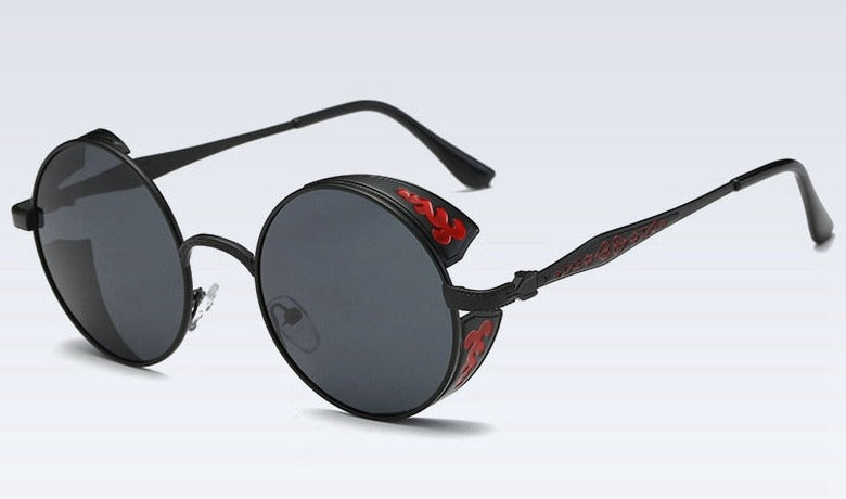 Men's Polarized Round 'Banshee Look' Metal Sunglasses