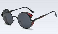 Men's Polarized Round 'Banshee Look' Metal Sunglasses