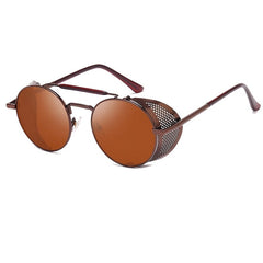 Men's Retro Round 'Heat Moon' Metal Sunglasses