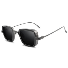 Men's Vintage Square 'Classic Blit' Metal Sunglasses