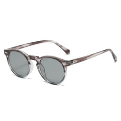 Women's Polarized Oval 'Love Angle' Plastic Sunglasses