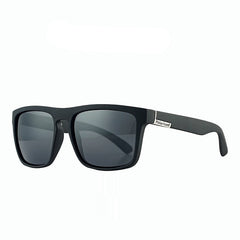 Men's Polarized Square 'Die Hard' Plastic Sunglasses