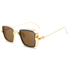 Men's Vintage Square 'Classic Blit' Metal Sunglasses