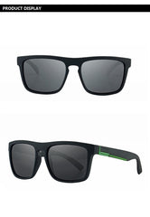 Men's Polarized Square 'Die Hard' Plastic Sunglasses