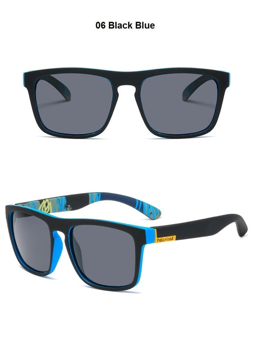 Men's Polarized Square 'Die Hard' Plastic Sunglasses