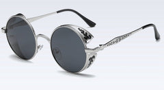 Men's Polarized Round 'Banshee Look' Metal Sunglasses