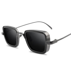 Men's Vintage Square 'Classic Blit' Metal Sunglasses