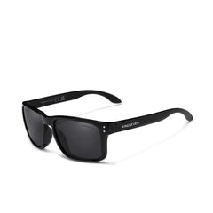 Men's Square Plastic 'Dual Tone Swagger' Polarized Sunglasses