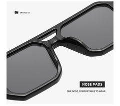 Men's Vintage Square 'Ambush Gear' Plastic Sunglasses