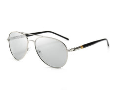 Men's  Polarized Pilot 'Dr. Johnny Dep'  Metal Sunglasses