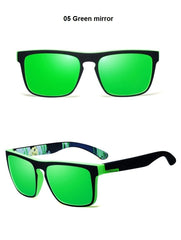 Men's Polarized Square 'Die Hard' Plastic Sunglasses