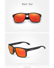 Men's Square Plastic 'Dual Tone Swagger' Polarized Sunglasses