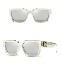 Women's Retro Rectangle ' Small Bullet' Plastic Sunglasses