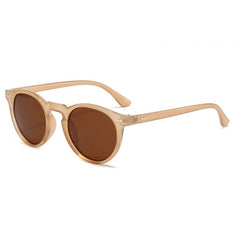 Women's Polarized Oval 'Love Angle' Plastic Sunglasses