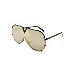 Men's Oversized Pilot ' Constantine II' Metal Sunglasses